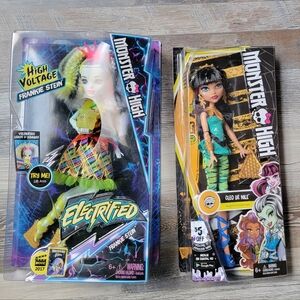 Monster High CLEO of De Nile DOM & Frankenstein Electrified Bundle